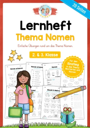 Lernheft Nomen - 2. & 3. Klasse (20 Arbeitsblätter)