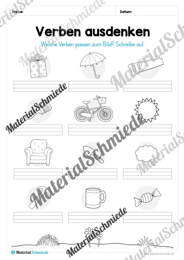 Materialpaket Verben (Vorschau 09)