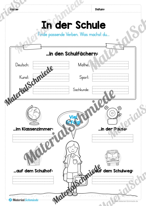 Materialpaket Verben (Vorschau 12)