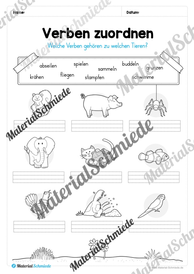 Materialpaket Verben (Vorschau 13)