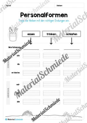 Materialpaket Verben (Vorschau 23)