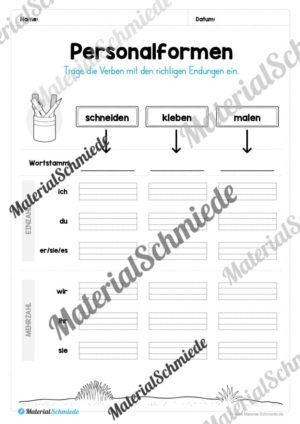 Materialpaket Verben (Vorschau 24)