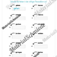 Materialpaket Verben (Vorschau 27)