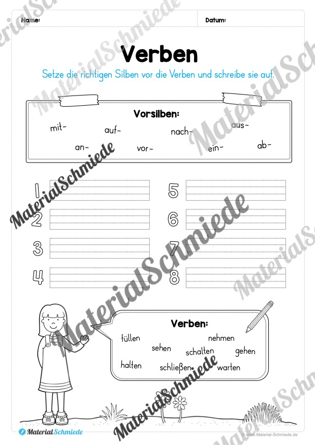 Materialpaket Verben (Vorschau 30)