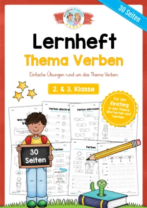 Lernheft Verben - 2. & 3. Klasse (30 Arbeitsblätter)