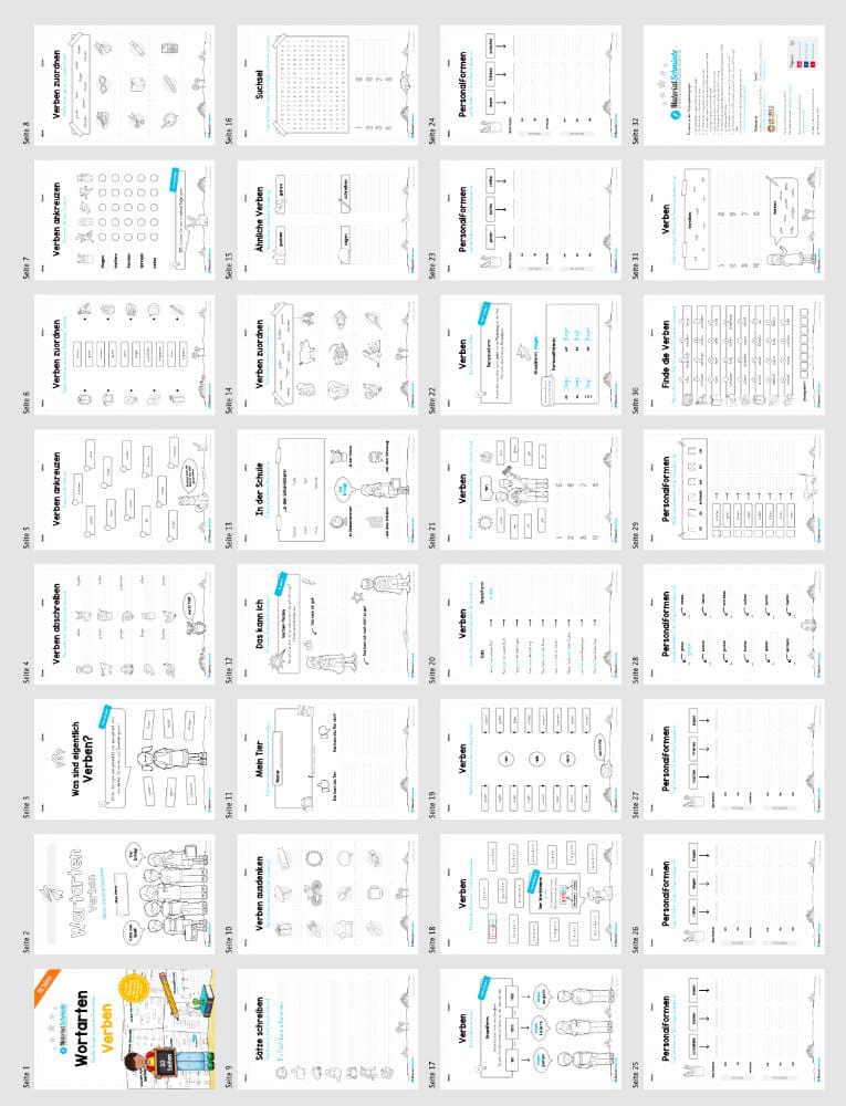 Materialpaket Verben (Überblick)