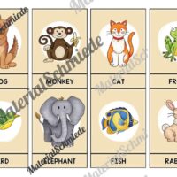 Tiere / Animals: 32 Bildkarten auf Englisch (Vorschau 01)