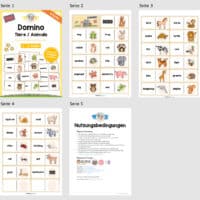 Tiere / Animals: Domino auf Englisch (Überblick)