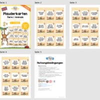 Tiere / Animals: Plauderkarten auf Englisch (Überblick)