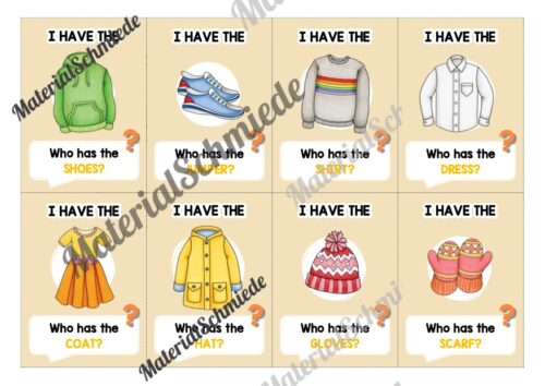 Kleidung / Clothes: Lesespiel auf Englisch (Vorschau 02)