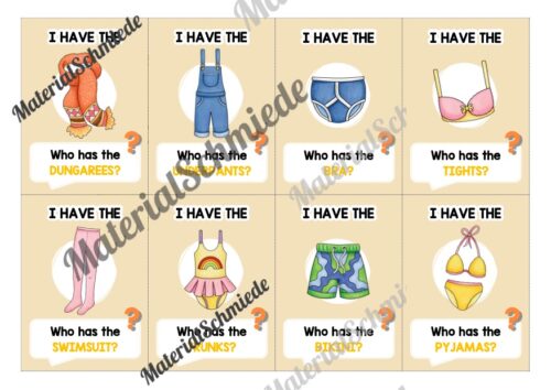 Kleidung / Clothes: Lesespiel auf Englisch (Vorschau 03)