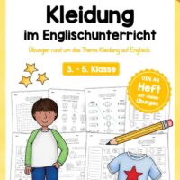 Thema Kleidung / Clothes im Englischunterricht (13 Arbeitsblätter)