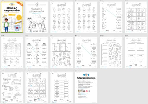 Thema Kleidung / Clothes im Englischunterricht (Überblick)