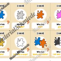 Farben / Colours: Lesespiel auf Englisch (Arbeitsblatt 02)