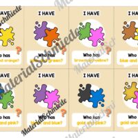 Farben / Colours: Lesespiel auf Englisch (Arbeitsblatt 03)