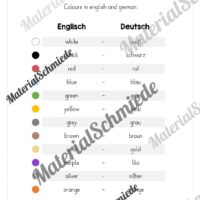 Thema Farben im Englischunterricht (Vorschau 02)