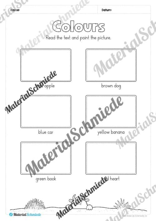 Thema Farben im Englischunterricht (Vorschau 07)