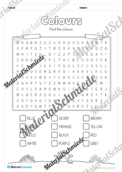 Thema Farben im Englischunterricht (Vorschau 09)