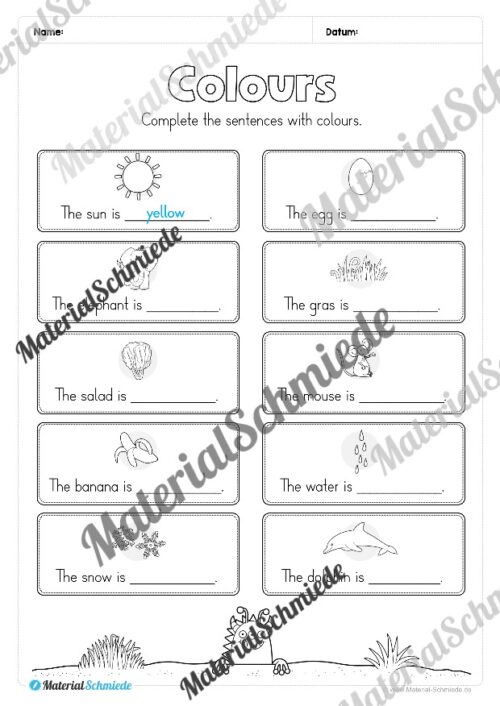 Thema Farben im Englischunterricht (Vorschau 11)