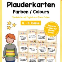 Farben / Colours: Plauderkarten auf Englisch (36 Stück)