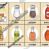 Arround Meals: Bildkarten auf Englisch (Arbeitsblatt 01)