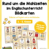 Arround Meals: Bildkarten auf Englisch (21 Karten)