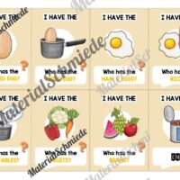 Tägliche Produkte / Daily Products: Lesespiel auf Englisch (Arbeitsblatt 02)