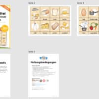 Lebensmittel / Daily Products: Bildkarten auf Englisch (Überblick)