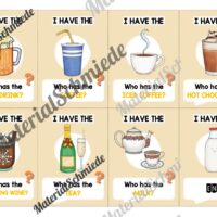 Getränke / Drinks: Lesespiel auf Englisch (Arbeitsblatt 02)