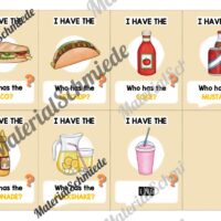 Fast Food: Lesespiel auf Englisch (Arbeitsblatt 02)