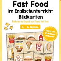 Fast Food: Bildkarten auf Englisch (16 Karten)