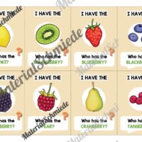 Gemüse / Vegetables: Lesespiel auf Englisch (Arbeitsblatt 02)