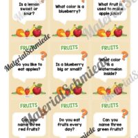 Obst / Fruits: Plauderkarten auf Englisch (36 Stück) - Arbeitsblatt 03