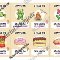 Süßigkeiten / Sweets: Lesespiel auf Englisch (Arbeitsblatt 02)