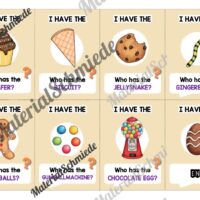 Süßigkeiten / Sweets: Lesespiel auf Englisch (Arbeitsblatt 03)