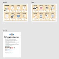 Küchenutensilien / Kitchen Utensils: Lesespiel auf Englisch (Überblick)