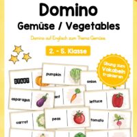 Gemüse / Vegetables: Domino auf Englisch (24 Stück)