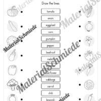 Gemüse (Vegetables) im Englischunterricht (Arbeitsblatt 07)