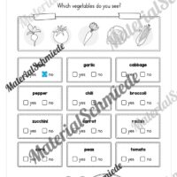 Gemüse (Vegetables) im Englischunterricht (Arbeitsblatt 15)