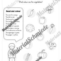 Gemüse (Vegetables) im Englischunterricht (Arbeitsblatt 17)