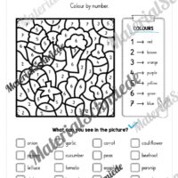 Gemüse (Vegetables) im Englischunterricht (Arbeitsblatt 18)