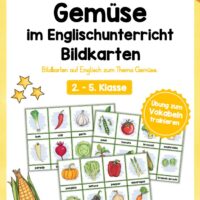 Gemüse / Vegetables: Bildkarten auf Englisch (23 Karten)