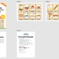 Gerichte / Meals: Bildkarten auf Englisch (Überblick)