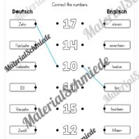 Zahlen im Englischunterricht: 10-20 (Vorschau 07)