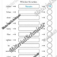 Zahlen im Englischunterricht: 10-20 (Vorschau 11)