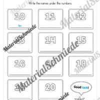 Zahlen im Englischunterricht: 10-20 (Vorschau 12)