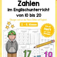 Zahlen im Englischunterricht: 10-20 (15 Arbeitsblätter)