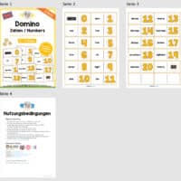 Zahlen / Numbers 0-20: Domino auf Englisch (Überblick)