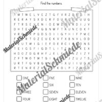 Thema Zahlen / Numbers im Englischunterricht (Vorschau 07)