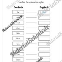 Thema Zahlen / Numbers im Englischunterricht (Vorschau 13)
